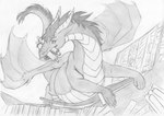 Rating: s
ID: 5542598
Date: 2025-05-01 19:39:10 -0400
Status: active
Score: 6
2022 2_horns 5_fingers axelon belly big_belly black_hair book bookshelf claws dragon english_description european_mythology fangs female female_feral feral fingers furniture graphite_(artwork) grey_body grey_eyes grey_scales greyscale hair hi_res high-angle_view horn ladder long_horn long_neck membrane_(anatomy) membranous_wings monochrome multicolored_body multicolored_scales mythological_creature mythological_scalie mythology on_ladder scales scalie scroll scroll_in_mouth slightly_chubby slightly_chubby_female solo teeth traditional_media_(artwork) tumidus two_tone_body two_tone_scales western_dragon wing_claws winged_dragon wings post #5542598