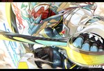 Rating: s
ID: 5621751
Date: 2025-06-05 00:10:44 -0400
Status: active
Score: 7
anthro armor black_clothing black_gloves black_handwear blue_body clothing double_sword dragon dragoooon1223 english_text frill_(anatomy) gloves handwear hi_res hydoor japanese_text lifewonders live_a_hero looking_at_viewer male melee_weapon mythological_creature mythological_scalie mythology pecs red_eyes reptile scalie scar shaded simple_background smile snout solo sword text tight_clothing weapon white_background post #5621751