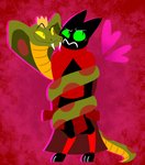 Rating: s
ID: 2609279
Date: 2021-02-10 13:17:21 -0500
Status: active
Score: 39
anthro black_body black_fur blush cape cartoon_network clothing cobra coby_(mao_mao) coiling crown digitigrade domestic_cat duo evilassumptions felid feline felis feral fur green_eyes headgear heart_symbol male male/male mammal mao_mao:_heroes_of_pure_heart red_clothing reptile scalie sheriff_mao_mao_mao snake snake_hood post #2609279