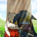 Rating: s
ID: 5629259
Date: 2025-06-08 16:35:29 -0400
Status: pending
Score: 1
2025 ambiguous_gender anthro artist_name blue_body blue_fur cloud crossed_arms day duo english_text eyes_closed female_(lore) fur generation_4_pokemon generation_8_pokemon grass lagomorph male_(lore) mammal nintendo novaarts outside paws plant pokemon pokemon_(species) pokemon_mystery_dungeon purple_scarf raboot riolu scar scarf shadow sky sleeping spike_chunsoft text tree post #5629259
