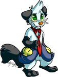 Rating: s
ID: 5064300
Date: 2024-09-21 05:25:21 -0400
Status: active
Score: 12
2013 3_toes 4_fingers anthro black_body black_fur blue_body blue_fur dewott fangs feet fingers fur generation_5_pokemon gloves_(marking) green_eyes looking_up male mammal markings matchaghost multicolored_body mustelid necktie nintendo open_mouth pokemon pokemon_(species) red_necktie red_scarf rodney_(matchaghost) scarf simple_background solo teeth toes two_tone_body white_background yellow_sclera post #5064300