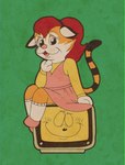 Rating: s
ID: 5655403
Date: 2025-06-20 10:48:33 -0400
Status: pending
Score: 0
anthro clothed clothing computer computer_monitor duo electronics felid female green_background hi_res interspecies male male/female mammal objectum pantherine retro_anime_style saltypupcake simple_background sitting smile smiling_at_another technophilia tiger vintage_computer young young_female post #5655403