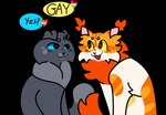Rating: s
ID: 5622254
Date: 2025-06-05 09:53:43 -0400
Status: active
Score: 9
alpha_channel ambiguous_gender blue_eyes cute_fangs dialogue domestic_cat duo english_text eye_contact fangs felid feline felis feral fur grey_body grey_fur hi_res lesbian_pride_colors lgbt_pride looking_at_another mammal open_mouth orange_body orange_fur orange_lesbian_pride_colors pansexual_pride_colors pride_colors simple_background stated_homosexuality stated_sexuality stormyfights tail teeth text transparent_background warriors_(book_series) white_body white_fur yellow_eyes post #5622254
