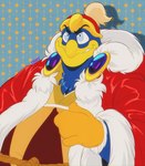 Rating: s
ID: 5629717
Date: 2025-06-08 21:00:04 -0400
Status: active
Score: 9
2025 anthro asian_clothing avian beak belly belt big_belly bird black_eyebrows blue_body blue_eyes blue_feathers cageyshick05_(artist) chest_tuft clothing colored digital_drawing_(artwork) digital_media_(artwork) east_asian_clothing english_description eyebrow_through_hat eyebrows feathers furrowed_brow furrowed_eyebrows gem gloves half-length_portrait handwear hat headgear headwear hi_res japanese_clothing kimono king king_dedede kirby_(series) light lighting male male_anthro nintendo orange_clothing orange_gloves orange_handwear overweight overweight_anthro overweight_male pattern_background penguin portrait red_clothing red_hat red_headwear red_robe robe rope rope_belt royalty sapphire_(gem) shaded signature simple_background smile solo teeth toothed_beak tuft yellow_beak yellow_clothing yellow_kimono post #5629717