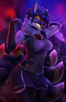 Rating: s
ID: 5557821
Date: 2025-05-08 13:34:20 -0400
Status: active
Score: 24
7_tails allsonwa anthro blue_body blue_fur blue_hair bottomwear canid canine clothing crop_top cropped_jacket dancing eyes_closed fangs female fox fur hair hand_behind_head hi_res mammal multi_tail nightclub open_mouth red_body red_fur sharp_teeth shirt shorts solo tail teeth topwear white_body white_fur yellow_body yellow_fur post #5557821