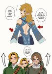 Rating: s
ID: 4897116
Date: 2024-07-04 14:43:42 -0400
Status: active
Score: 96
blonde_hair blue_eyes blush clothed clothing crossdressing dialogue elf english_text femboy frostbite_armor group hair hi_res humanoid humanoid_pointy_ears hylian light_body light_skin link looking_back majora's_mask male male/male mask mask_of_truth nintendo not_furry open_mouth open_smile pointy_ears simple_background smile speech_bubble square_crossover sushisalmon95 tears_of_the_kingdom text the_legend_of_zelda twilight_princess young_link post #4897116