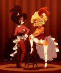 Rating: s
ID: 1816202
Date: 2019-03-13 00:43:14 -0400
Status: active
Score: 111
2019 5_fingers activision anthro bandicoot big_breasts black_hair blonde_hair blue_eyes breasts cleavage clothed clothing coco_bandicoot crash_bandicoot_(series) digital_media_(artwork) duo evil_coco evil_counterpart female fingers fishnet_clothing fishnet_legwear fishnet_pantyhose footwear fur green_eyes hair hi_res high_heels kempferzero legwear long_hair looking_at_viewer mammal marsupial pantyhose shoes smile thigh_highs universal_studios post #1816202
