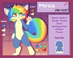 Rating: s
ID: 4982287
Date: 2024-08-12 19:51:31 -0400
Status: active
Score: 3
ambiguous_gender anthro black_nose blue_body buckteeth bunhideout character_name claws english_text hair hi_res mammal minia_(augustus) model_sheet multicolored_body multicolored_hair multicolored_tail rainbow_hair rainbow_tail rodent sciurid solo tail teeth text tree_squirrel yellow_body yellow_eyes post #4982287