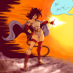 2016 alien animal_humanoid boots brown_tail cape clothed clothing dialogue dragon_ball english_text female footwear gloves hand_on_hip hi_res humanoid monkey_tail plagueofgripes saiyan smile smirk smoke solo speech_bubble standing text unseen_character
Rating: Safe
Score: 4
User: JAKXXX3
Date: June 21, 2017 2016 alien animal_humanoid boots brown_tail cape clothed clothing dialogue dragon_ball english_text female footwear gloves hand_on_hip hi_res humanoid monkey_tail plagueofgripes saiyan smile smirk smoke solo speech_bubble standing text unseen_character
Rating: Safe
Score: 4
User: JAKXXX3
Date: June 21, 2017