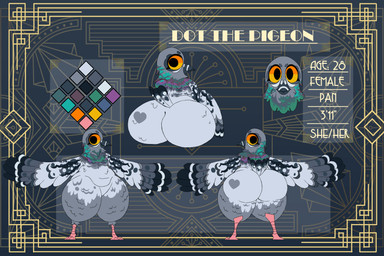 Rating: s
ID: 5669301
Date: 2025-06-26 16:24:25 -0400
Status: pending
Score: 5
abstract_background absurd_res anthro avian avian_feet beak belly big_butt big_eyes bird bottom_heavy bubble_butt butt butt_focus color_swatch columbid dot_the_pigeon_(jotarofur) feathers female flat_colors front_view grey_body grey_feathers heart_(marking) hi_res huge_butt huge_hips huge_thighs iridescent_feathers jotarofur looking_back markings model_sheet overweight pigeon rear_view short_stack slightly_chubby solo standing tail tail_feathers thick_thighs wide_hips wings yellow_eyes yellow_sclera post #5669301