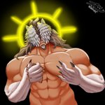 Rating: s
ID: 2556496
Date: 2021-01-03 12:56:00 -0500
Status: active
Score: 11
1:1 abs absurd_res alexandro angel angel_humanoid animal_humanoid barazoku beads black_background brown_hair claws covered_eyes facial_hair feathered_wings feathers fur glowing glowing_halo hair half-length_portrait halo hi_res holding_object humanoid hybrid idlepotoo long_hair male mammal mammal_humanoid muscular muscular_humanoid muscular_male nude portrait prayer_beads rosary signature simple_background solo tan_body tan_skin traditional_halo white_body white_feathers white_fur winged_humanoid wings post #2556496