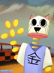Rating: s
ID: 5485339
Date: 2025-04-05 23:56:18 -0400
Status: active
Score: 15
2025 3:4 ambiguous_gender animate_inanimate anthro black_eyes black_nose blue_clothing blue_shirt blue_topwear cjk_character clothing coin collar detailed_background domestic_cat ena:_dream_bbq ena_(series) endrew_gee felid feline felis floating_arms floating_head front_view gold_(metal) gold_coin hi_res kane_(ena) living_coin mammal maneki-neko open_mouth pink_inner_ear red_collar shirt smile solo topwear whiskers white_clothing white_shirt white_topwear post #5485339