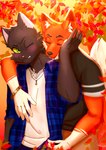 Rating: s
ID: 5593152
Date: 2025-05-23 16:32:40 -0400
Status: active
Score: 15
absurd_res anthro bite black_body black_fur blush blush_face canid canine chest_tuft clothed clothing domestic_cat duo eyes_closed fangs felid feline felis fingers fox fox_tail fur green_eyes hi_res hug hugging_another hugging_from_behind leaves_blowing male male/male mammal neck_bite one_eye_closed orange_body orange_fur pushing_away romantic romantic_couple simple_background tabascomilk teeth tuft post #5593152