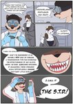 Rating: s
ID: 5629068
Date: 2025-06-08 15:05:04 -0400
Status: pending
Score: 0
absurd_res angry anthro bear breasts brown_body brown_fur cleavage close-up clothed clothing coat comic dialogue doctor_cobalt_(li'l_melon) duo english_text evil_grin eyewear female ferrx fur gesture gloves goggles hair hair_strands hand_gesture handwear hi_res holding_object lab_coat laboratory latex latex_clothing latex_gloves latex_handwear male mammal midriff mustelid nicole_vozro_(li'l_melon) otter pointing pointing_at_another polar_bear ponytail science_fiction sharp_teeth slicked_back_hair slightly_chubby slightly_chubby_anthro slightly_chubby_female smile speech_bubble strays_in_paradise suit syringe teeth text topwear ursine vial white_body white_fur yelling post #5629068