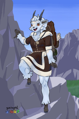 Rating: s
ID: 5672645
Date: 2025-06-28 03:37:07 -0400
Status: active
Score: 4
2:3 5_fingers anthro artist_name athletic athletic_anthro athletic_female backpack bent_leg biped bovid brown_eyes caprine chest_tuft clothed clothed_anthro clothed_female clothing colored day eyebrows female fingers front_view full-length_portrait fur grass head_tuft hi_res hooves horizontal_pupils horn humanoid_hands looking_at_viewer mammal mountain muscular_legs open_mouth open_smile outside plant portrait pose pupils rocky_mountain_goat sky smile solo standing teeth text tuft white_body white_fur yolabayola1 post #5672645
