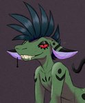 Rating: s
ID: 2590288
Date: 2021-01-28 00:00:09 -0500
Status: active
Score: 37
2021 alien american_mythology animal_humanoid anthro bat_ears black_tail blue_spikes chupacabra digital_drawing_(artwork) digital_media_(artwork) ear_piercing eyeshadow femboy green_body humanoid looking_at_viewer makeup male markings monster mythology piercing pirancra polt.avi red_eyes seductive sharp_teeth signature simple_background sketch smile solo spots tail teeth watermark post #2590288