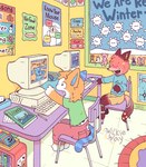 Rating: s
ID: 5411978
Date: 2025-03-04 14:58:01 -0500
Status: active
Score: 102
anthro baseboard blue's_clues blue_(blue's_clues) blue_body blue_fur bottomwear canid canine chair child clean_diaper clothed clothing colored computer desk detailed_background diaper diaper_under_clothing digital_drawing_(artwork) digital_media_(artwork) domestic_cat duo electronics english_text felid feline felis fox fur furniture gesture hand_gesture inside male mammal nickelodeon open_mouth orange_body orange_fur pants pointing red_body red_fur school shirt shorts sitting smile surprise table text topwear wearing_diaper white_body white_fur wilkie-way young young_anthro young_male post #5411978