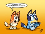 Rating: s
ID: 4428065
Date: 2023-11-21 12:00:26 -0500
Status: active
Score: 114
2023 4_fingers angry anthro australian_cattle_dog bingo_heeler biped blue_body blue_eyes blue_fur bluey_(series) bluey_heeler brown_nose canid canine canis cattledog child controller crossed_legs dialogue digital_drawing_(artwork) digital_media_(artwork) dipstick_tail domestic_dog duo electronics english_text female female_(lore) fingers flat_colors frown fur game_controller gaming gloves_(marking) gradient_background herding_dog hi_res holding_controller holding_object jwcartoonist leg_markings looking_at_another mammal markings microsoft open_mouth orange_body orange_fur pastoral_dog playing_video_game sibling_(lore) simple_background sister_(lore) sisters_(lore) sitting socks_(marking) speech_bubble tail tail_markings text xbox xbox_controller xbox_game_studios xbox_wireless_controller young post #4428065