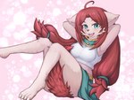 Rating: s
ID: 3014100
Date: 2021-11-07 13:59:33 -0500
Status: active
Score: 48
2021 4:3 4_toes agura_(pixiv) breasts canid canine cheek_tuft claws clothed clothing cute_fangs eyebrow_through_hair eyebrows facial_tuft fangs feet female fur fur_tuft green_clothing hair interspecies_reviewers knee_tuft leg_tuft looking_at_viewer mammal midriff mig_(interspecies_reviewers) open_mouth open_smile red_body red_fur red_hair red_tail smile solo tail tail_between_legs teeth toe_claws toes tongue topwear translucent translucent_hair tuft white_claws post #3014100