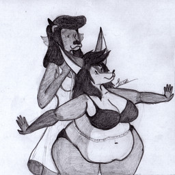 Rating: s
ID: 5704347
Date: 2025-07-12 16:53:20 -0400
Status: pending
Score: 1
1:1 absurd_res anthro belly big_butt binturong breasts butt canid canine charlotte_(leoz) clothing dress duo english_text female female/female fennec_fox fox hi_res leoz mammal measuring pear-shaped_figure short_stack slightly_chubby slightly_chubby_female slim_anthro slim_female small_waist sonia_(leoz) text true_fox underwear viverrid wide_hips post #5704347