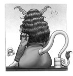Rating: s
ID: 5584583
Date: 2025-05-19 19:27:32 -0400
Status: active
Score: 9
2025 2_horns accessory bangs bar_counter beer_mug big_butt bingoblin black_hair black_tail_tuft butt clothed clothed_female clothing coif counter demon demon_humanoid digital_drawing_(artwork) digital_media_(artwork) disembodied_head dress duo english_description female female_human female_humanoid furgonomics grey_body grey_clothing grey_dress grey_horn grey_skin grey_tail greyscale hair hi_res horn horn_accessory horned_humanoid human humanoid humanoid_pointy_ears jewelry light lighting long_hair long_tail looking_at_another lukka_(bingoblin) mammal medium_hair monochrome musical_note musical_symbol noseless not_furry pointy_ears ring shaded sitting_on_bar_counter sitting_on_counter solo_focus sunshine_(bingoblin) symbol tail tail_accessory tail_jewelry tail_ring tail_tuft tailed_humanoid tongue tongue_out tuft wavy_hair white_coif post #5584583