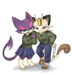 Rating: s
ID: 5668455
Date: 2025-06-26 05:48:35 -0400
Status: pending
Score: 7
2024 anthro biped black_nose blue_eyes bottomwear closed_smile clothed clothing duo eyebrows eyelashes felid feline female generation_1_pokemon generation_5_pokemon green_eyes hi_res male mammal meowth mouth_closed nintendo open_mouth open_smile pants paws piyolondres pokemon pokemon_(species) pupils purple_body purrloin shirt skirt smile standing tail topwear whiskers white_pupils post #5668455