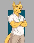 Rating: s
ID: 2831383
Date: 2021-07-15 12:25:56 -0400
Status: active
Score: 225
2020_tokyo_olympics 2021 anthro athletic athletic_anthro athletic_male australian bottomwear clothed clothing crossed_arms fully_clothed fur hi_res hockey_kangaroo_(olympics_australia) kangaroo macropod male mammal marsupial olympics pants pterro royal_australian_mint shirt simple_background solo tan_bottomwear tan_clothing tan_pants topwear whistle_(object) white_clothing white_shirt white_topwear yellow_body yellow_fur post #2831383