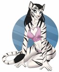 Rating: s
ID: 4534201
Date: 2024-01-14 01:56:55 -0500
Status: active
Score: 32
2023 anthro biped black_body black_fur blue_eyes bra breasts chest_tuft clothed clothing dipstick_tail felid female fur hair heart_bra heart_clothing heart_symbol heart_underwear hi_res inner_ear_fluff iumm3n khajiit long_hair mammal markings medium_breasts microsoft navel pantherine panties pink_clothing pink_nose pink_underwear simple_background sitting solo striped_body striped_markings stripes tail tail_fluff tail_markings the_elder_scrolls tiger tuft underwear watermark white_body white_fur post #4534201