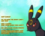 Rating: s
ID: 5035367
Date: 2024-09-07 12:06:44 -0400
Status: active
Score: 16
ambiguous_gender black_body black_fur disasterdragon_(artist) eeveelution english_text feral first_person_view fur gaslighting generation_2_pokemon imminent_transformation looking_at_viewer nintendo pokemon pokemon_(species) reality_shift red_sclera simple_background solo tablet_pen tablet_pen_in_mouth text umbreon yellow_body yellow_fur post #5035367