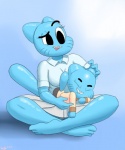 Rating: s
ID: 666381
Date: 2015-06-03 14:51:52 -0400
Status: active
Score: 22
anthro big_breasts black_eyes blue_body blue_fur breasts cartoon_network clothed clothing domestic_cat dot_executables duo eyes_closed felid feline felis female fur good_parenting gumball_watterson half-closed_eyes happy male male/female mammal mature_anthro mature_female mother_(lore) narrowed_eyes nicole_watterson open_mouth parent_(lore) simple_background sleeping smile son_(lore) surprise the_amazing_world_of_gumball tongue post #666381