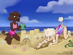Rating: s
ID: 5587414
Date: 2025-05-21 00:15:41 -0400
Status: active
Score: 52
2025 4:3 anthro beach biped blue_sky brown_body brown_ears brown_fur brown_legs brown_tail canid canine canis clothing cloud day domestic_dog duo female female_anthro fingers fur hi_res kneeling lichfang mammal multicolored_clothing multicolored_swimwear one-piece_swimsuit pink_clothing pink_swimwear playing poodle sand sand_castle sculpture sky swimwear tail tan_arms tan_body tan_legs tan_tail text url water young young_anthro young_female post #5587414