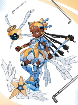 Rating: s
ID: 5663696
Date: 2025-06-23 22:46:49 -0400
Status: active
Score: 9
aika_(idwtbamg) alternate_species ambiguous_gender android angel armor blush brown_body brown_skin child dark_body dark_skin drone_(vehicle) duo female hi_res hoshi_(idwtbamg) hovering humanoid living_star lordyanyu machine magical_girl_outfit mecha_musume mechanical_hair mechanical_wings melee_weapon nonbinary_(lore) not_furry pipe polearm pretty_pretty_please_i_don't_want_to_be_a_magical_girl pseudo_hair robot robot_humanoid screen screen_face weapon young post #5663696