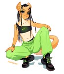 Rating: s
ID: 5577982
Date: 2025-05-17 00:47:29 -0400
Status: pending
Score: 3
anthro bottomwear clothing crop_top crouching dreadlocks egyptian egyptian_clothing eyeshadow femboy footwear hi_res horn lizard makeup male nike_logo pants ramsay_(frenky_hw) reptile scalie shirt shoes sneakers solo suutooroo sweatpants topwear unicorn_horn post #5577982