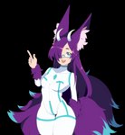 Rating: s
ID: 3448554
Date: 2022-07-15 15:08:50 -0400
Status: active
Score: 21
alpha_channel animal_humanoid big_ears breasts canid canid_humanoid canine canine_humanoid ear_tuft eyewear female fox fox_humanoid fur glasses hair hi_res horn humanoid long_hair mammal mammal_humanoid markings mitch_(tits) multi_tail multicolored_tail purple_body purple_fur sionach skintight_suit small_breasts solo tail teal_eyes trials_in_tainted_space tuft unknown_artist whisker_markings post #3448554