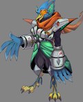 Rating: s
ID: 5653416
Date: 2025-06-19 12:42:50 -0400
Status: active
Score: 28
2025 3_toes absurd_res anthro arm_armor armor avian beak berdly bird blue_body blue_feathers bottomwear clothed clothing deltarune eyebrows feather_hair feather_hands feathers feet fully_clothed grey_background hair hi_res looking_at_viewer male nails open_beak open_mouth open_smile pants pauldron pseudo_hair psibunny scarf sharp_nails short_hair simple_background smile solo standing toes tongue undertale_(series) post #5653416