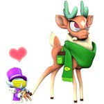 Rating: s
ID: 3786621
Date: 2023-01-02 02:12:25 -0500
Status: active
Score: 3
1:1 2022 3d_(artwork) action_figure antlers biped bow_(feature) bow_in_front bow_tie cap_(tfh) cashmere_(tfh) clothing coat deer diamond_(marking) digital_media_(artwork) duo eyebrows eyewear female feral frown gift gift_giving glasses green_scarf grin hat headgear headwear heart_symbol holding_object hooves horn humanoid humanoid_pointy_ears inside looking_away looking_up mammal markings new_world_deer no_pupils pika-robo pointy_ears pushing_away quadruped red_eyes reindeer scarf scut_tail short_tail shutter_shades simple_background smile source_filmmaker_(artwork) tail tan_body teal_antlers them's_fightin'_herds top_hat topwear velvet_reindeer_(tfh) white_background winter_sprite post #3786621