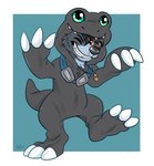 Rating: s
ID: 4160751
Date: 2023-07-09 19:01:17 -0400
Status: active
Score: 6
2017 anthro bandai_namco black_hair blackagumon canid canine clothed clothing digimon digimon_(species) digitigrade elemental_creature eyewear firedog firestone fur goggles grey_body grey_fur hair hi_res jewelry kigurumi male mammal necklace onesie orange_eyes pajamas paws raised_arm raised_leg razor_the_firedog stripes waywardmutt post #4160751