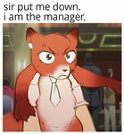 Rating: s
ID: 5663674
Date: 2025-06-23 22:33:38 -0400
Status: active
Score: 18
angry canid canine clothing duo english_text ethanol_(bruhtanol) feral feralized fox gloves handwear holding_character human ichijou_seiya itou_kaiji kaiji mammal necktie pov_hands text white_clothing white_gloves white_handwear white_necktie post #5663674