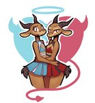 Rating: s
ID: 2854561
Date: 2021-07-30 03:01:18 -0400
Status: active
Score: 138
2021 2_horns absurd_res antelope anthro bikini bikini_top biped blush blush_lines bottomwear bovid breasts brown_body brown_eyes brown_fur cheerleader cheerleader_outfit chico_(fuel) cleavage clothed clothing countershade_fur countershade_torso countershading crossgender duo facial_markings female fuel_(artist) fur head_markings hi_res hip_grab horn looking_at_viewer male mammal markings moeflavor_cheerleader_uniform mtf_crossgender outline simple_background skirt smile square_crossover standing swimwear tail tail_under_skirt tan_body tan_countershading tan_fur tongue tongue_out two-piece_swimsuit white_background white_outline post #2854561