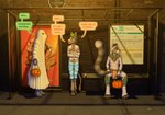 Rating: s
ID: 5203246
Date: 2024-11-24 18:37:40 -0500
Status: active
Score: 22
3d_background anthro avian bird brick_wall bus_stop choko_(chokodonkey) chokodonkey color_coded_text conditional_dnp cosplay dialogue disguise equid equine ghost_costume group halloween holidays male male/male mammal mummy_costume mummy_wrappings outside procyonid raccoon restraints speech_bubble straitjacket street trio wall_(structure) post #5203246