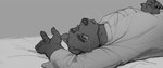 Rating: s
ID: 5469823
Date: 2025-03-31 17:37:39 -0400
Status: active
Score: 19
5_fingers amputated_fingers anthro bed bodily_fluids chang_fulin claws clothed clothed_anthro clothed_male clothing crying digital_media_(artwork) disability echo_(series) echo_project eyebrows finger_claws fingers fur furniture greyscale gulonine hi_res humanoid_hands lying male male_anthro mammal marten missing_finger monochrome mustelid musteline oldshep on_back on_bed sable_(marten) shirt simple_background solo tangzhuang tears the_smoke_room topwear post #5469823