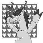 Rating: s
ID: 5393436
Date: 2025-02-23 19:11:03 -0500
Status: active
Score: 3
1:1 2025 animate_inanimate anthro antlers arms_above_head august_few black_hair claws colored digital_drawing_(artwork) digital_media_(artwork) doll eyes_closed female fennah grey_body hair happy heart_symbol horn lacasadelosdibujosua living_doll long_hair monochrome neck_tuft plushie raised_arms satellite_city seam_(sewing) simple_background solo tuft white_background winifred_(fennah) post #5393436
