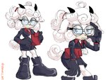 Rating: s
ID: 5260612
Date: 2024-12-23 13:14:19 -0500
Status: active
Score: 48
ahoge anthro black_boots black_bottomwear black_clothing black_footwear black_gloves black_handwear black_horn black_skirt black_topwear blue_eyes blue_sclera boots bottomwear bovid caprine clipboard clothed clothing curly_hair eyewear female footwear fur glasses gloves hair handwear helltaker hi_res holding_clipboard holding_object horn id_card idw_publishing lanolin_the_sheep_(sonic) looking_at_viewer mammal pandemonica_(helltaker) ponytail round_glasses sega sheep shoes simple_background skirt solo sonic_the_hedgehog_(comics) sonic_the_hedgehog_(idw) sonic_the_hedgehog_(series) steve_jones tan_body tan_fur topwear white_background white_body white_fur white_hair post #5260612