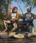 Rating: s
ID: 5599993
Date: 2025-05-26 14:37:07 -0400
Status: active
Score: 19
2025 4_toes 5_fingers anthro ashnu black_body black_bottomwear black_clothing black_fur black_nipples black_nose black_shorts bottle bottomwear brown_body brown_fur bucket camping_chair celestian_(ashnurazg) chair chest_tuft clothed clothing collar container detailed_background digital_media_(artwork) digitigrade duo ear_piercing eyebrows eyelashes facial_piercing feet felid fingers fish fishing fishing_rod fur furniture green_bottomwear green_clothing green_eyes green_shorts grey_body grey_fur hair hi_res himeragoldtail lake lip_piercing long_hair long_tail male mammal marine markings mjolnir_necklace muscular muscular_anthro muscular_male mustelid nipple_piercing nipples on_chair open_mouth orange_eyes otter piercing pink_nipples pink_nose plant prehistoric_species pupils red_eyebrows red_hair ring_piercing rock saber-toothed_tiger shorts shorts_only sitting sitting_on_chair slit_pupils spots spotted_body spotted_fur spread_legs spreading tail tapering_tail toes topless tree tuft white_body white_eyebrows white_fur white_hair white_markings post #5599993