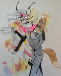 Rating: s
ID: 5587463
Date: 2025-05-21 00:34:52 -0400
Status: pending
Score: 5
4_arms absurd_res alcohol antennae_(anatomy) anthro arthropod bee beverage big_ears bottomwear bra_strap breasts canid canine cheek_tuft chest_tuft clothing cocktail cocktail_glass coercion container crop_top cup demon diane_foxington documents dreamworks drinking_glass duo dylanaildon_no_2 eyewear facial_tuft female fluffy fluffy_tail food fox fruit glass glass_container glass_cup glasses helluva_boss hi_res hymenopteran insect larger_female lava_lamp_body liquid_hair mammal martini multi_arm multi_limb musical_symbol necktie olive_(fruit) plant pseudo_hair queen_bee-lzebub_(helluva_boss) shirt shorts size_difference skeptical small_breasts smaller_female suit symbol tail the_bad_guys topwear traditional_media_(artwork) tuft post #5587463
