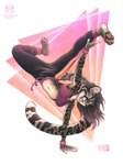 Rating: s
ID: 5622896
Date: 2025-06-05 17:10:46 -0400
Status: active
Score: 3
2025 anthro barefoot bottomwear bra breakdancing breasts clothed clothing dancing feet felid feline female handstand hi_res inner_ear_fluff kacey leopardus looking_at_viewer mammal marker_(artwork) navel ocelot on_one_hand open_mouth open_smile pants pawpads purple_eyes simple_background smile solo sports_bra spread_legs spreading sweatpants traditional_media_(artwork) tuft underwear upside_down wristband post #5622896