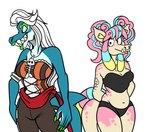 Rating: s
ID: 5584292
Date: 2025-05-19 17:16:53 -0400
Status: active
Score: 2
2023 adine_(beastofeuthanasia) anthro arm_tattoo armband bangs beastofeuthanasia belly_overhang black_bra black_clothing black_eyes black_panties black_underwear blonde_eyebrows blue_body blue_skin blue_tail bottomwear bra breasts brown_bottomwear brown_clothing brown_pants cetacean claws cleavage clothed clothed_anthro clothed_female clothing coco_(beastofeuthanasia) digital_drawing_(artwork) digital_media_(artwork) dolphin duo eel eyebrow_through_hair eyebrows eyelashes eyeshadow facial_piercing fangs female finger_claws fish fishbone fishbone_necklace flat_colors freckled_face freckles fully_clothed fully_clothed_anthro fully_clothed_female green_claws green_eyes green_eyeshadow green_lips green_lipstick hair hi_res jewelry larger_anthro larger_female lips lipstick long_hair looking_at_viewer makeup mammal marine markings multicolored_body multicolored_skin navel necklace non-mammal_breasts nose_piercing nose_ring oceanic_dolphin orange_corset orca panties pants piercing pigtails pink_freckles pink_hair pink_lips pink_markings red_sash ring_piercing sash simple_background size_difference smaller_anthro smaller_female smile smiling_at_viewer standing striped_corset tail tail_markings tattoo teeth thick_bottom_lip toothed_whale translucent translucent_hair two_tone_body two_tone_skin underwear wavy_hair white_background white_eyelashes white_hair yellow_armband yellow_body yellow_skin post #5584292