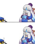 Rating: s
ID: 4138370
Date: 2023-06-28 14:22:49 -0400
Status: active
Score: 28
anthro bandai_namco clothing comic container cookiedraaws cup domestic_cat drinking duo felid feline felis grandpa_(klonoa) grimace_shake hat headgear headwear hi_res klonoa klonoa_(series) male mammal mcdonald's meme question_mark simple_background yellow_eyes post #4138370