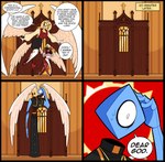 Rating: s
ID: 5013407
Date: 2024-08-27 11:46:35 -0400
Status: active
Score: 44
1_eye 2_horns angel black_hair blue_body blue_skin bodily_fluids bottomwear church clothing comic confession_booth cross cross_necklace cross_pendant demon demon_humanoid dialogue english_text feathered_wings feathers female female/female footwear gothic_architecture group hair halo hi_res high_heels horn humanoid idolomantises issac_(idolomantises) jewelry lili_(idolomantises) male multi_eye necklace not_furry orange_eyes red_body red_skin romantic romantic_couple sera_(idolomantises) shocked shoes size_difference skirt spade_tail speech_bubble succubus sweat sweatdrop tail text thick_thighs trio white_body white_skin wings post #5013407