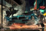 Rating: s
ID: 4462832
Date: 2023-12-09 19:34:25 -0500
Status: active
Score: 30
american_opossum anthro anti-gravity athletic athletic_anthro athletic_male axle_(redsummer) barefoot car clothing crouching crowbar cyberpunk d6 detailed_background dice digital_media_(artwork) digital_painting_(artwork) duo eyewear feet flying_car foot_wraps fuzzy_dice goggles hi_res holding_crowbar hovercar looking_at_another luck_charm male mammal marsupial motor_vehicle muscular muscular_male painting_(artwork) procyon_(redsummer) procyonid raccoon redsummer science_fiction shirt tail tank_top tools topwear urban vehicle wraps post #4462832